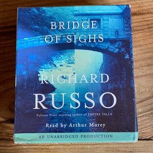 Unopened “Bridge of Sighs” audiobook by Richard Russo. 27 compact discs/27 hours